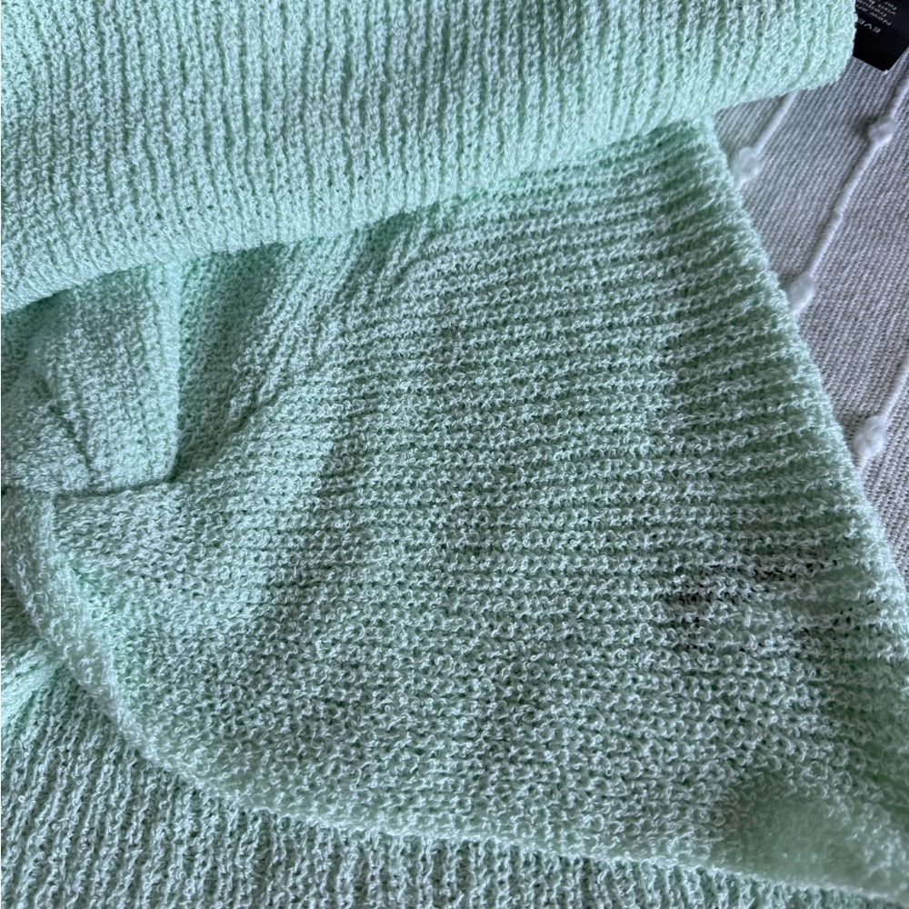 Boston Proper Light Green Textured Knit Top - Picture 15 of 16